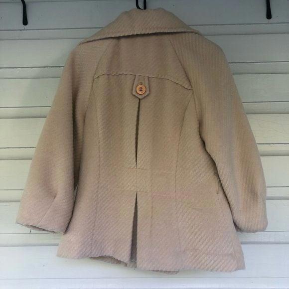 Plastic island cropped cream peacoat - Picture 5 of 7